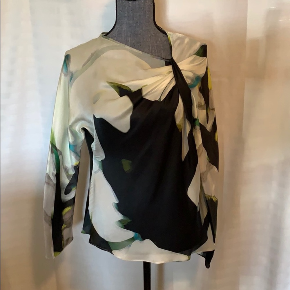 Armani Collezioni Silk Blouse Multi Color